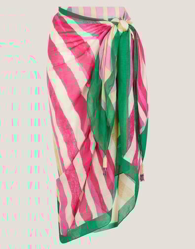 Georgia Stripe Sarong, , large
