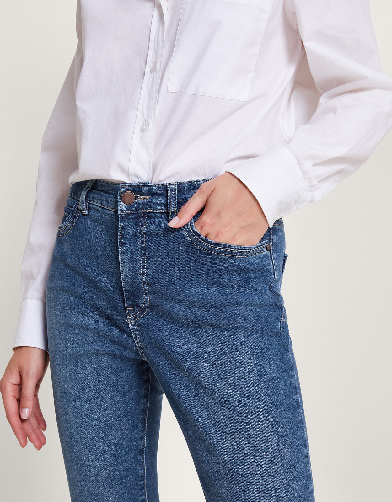 Iris mom jeans top