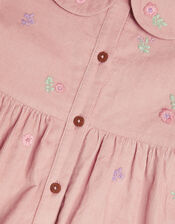 Embroidered Corduroy Blouse and Leggings Set, Purple (LILAC), large