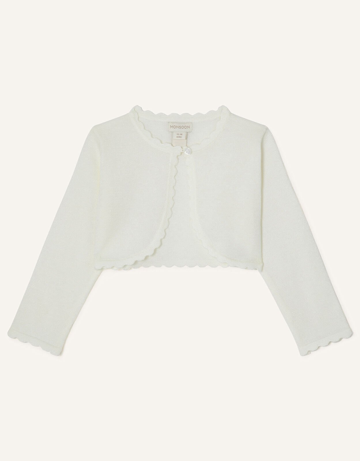 Baby girl top gold cardigan