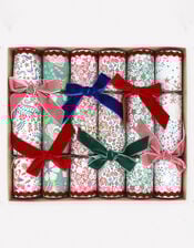 6-Pack Meri Meri x Liberty Velvet Bow Christmas Crackers, , large
