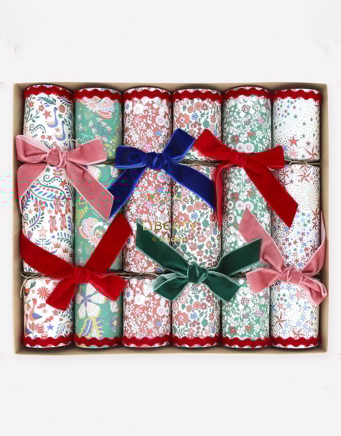 6-Pack Meri Meri x Liberty Velvet Bow Christmas Crackers, , large
