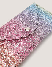 Rainbow Glitter Sunglasses Case, , large