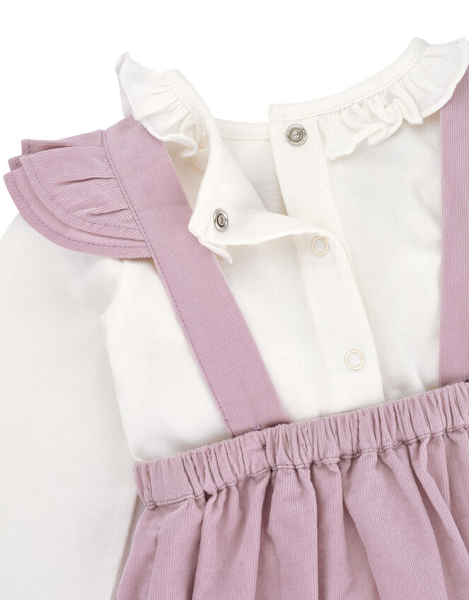 Newborn Baby Mouse Cord Romper Set, Purple (LILAC), large