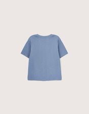 East Florence Floral Embroidered T-shirt, Blue (BLUE), large