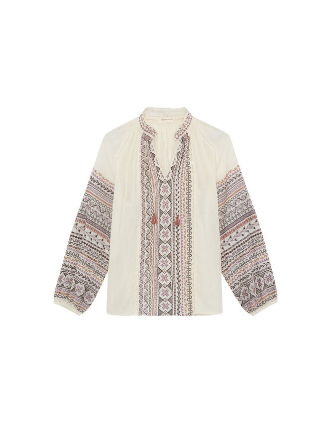 Maison Hotel Regine Blouse, Ivory (IVORY), large