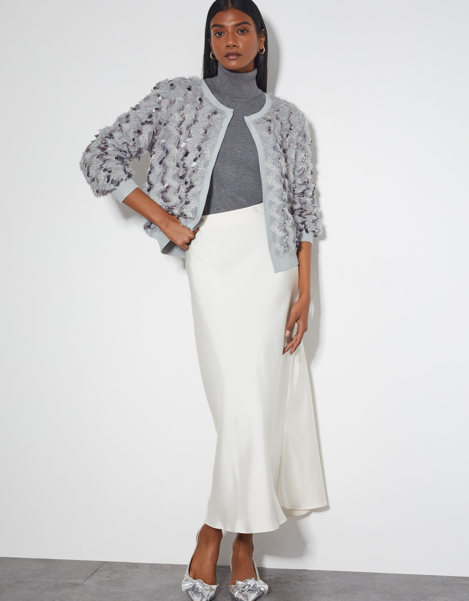 Shine On With This Sequin Cardigan main image 0