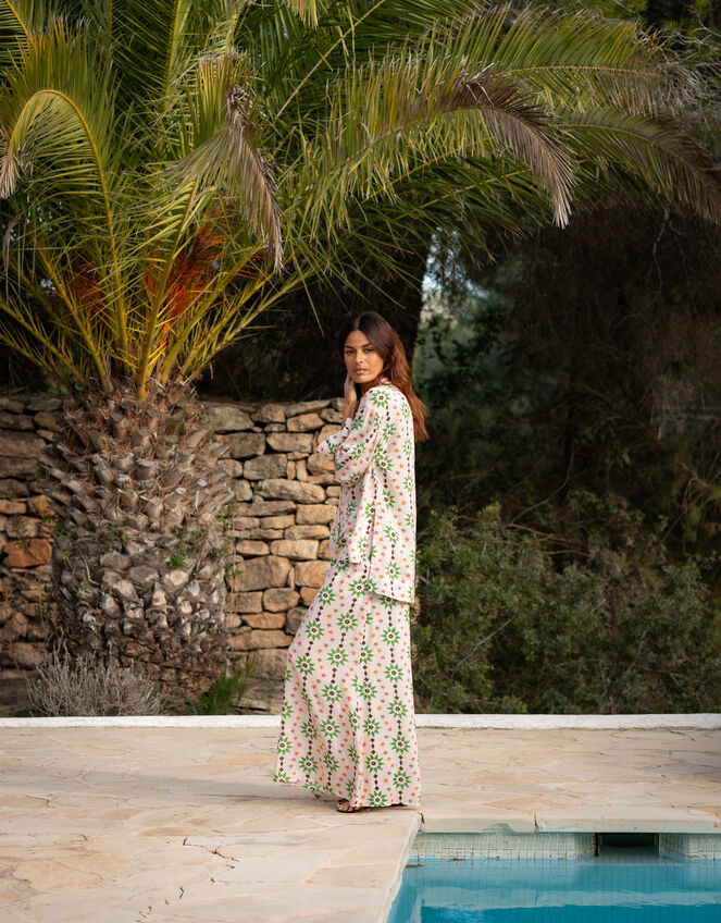 La Galeria Elefante Star Print Blouse Orange