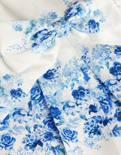 Baby Rose Print Bow Party Dress, Multi (MULTI), large