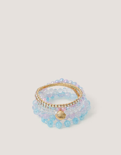 6-Pack Mermaid Bead Bracelets, , large