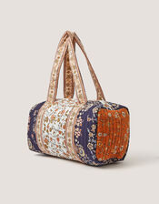 Ines Floral Patchwork Quilted Weekend Bag, , large