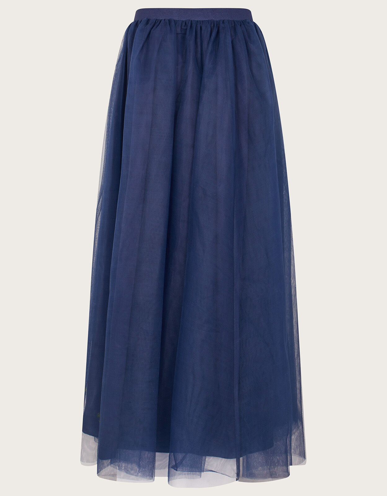 Sequin Top and Tulle Maxi Skirt Prom Set Blue