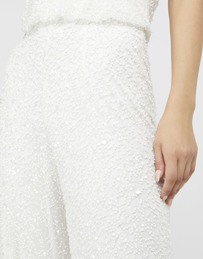 Diana Bridal Embellished Halter Jumpsuit Ivory | Silver Maxi Dresses ...