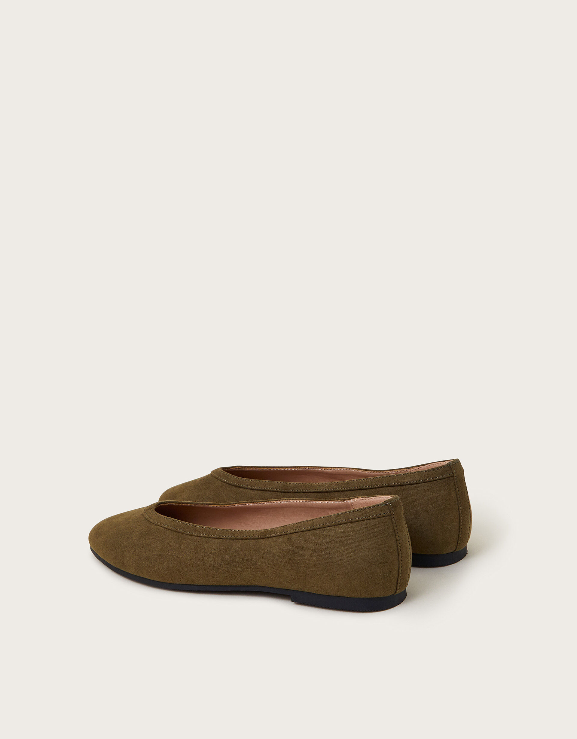 Tori Suedette Ballet Flats Green