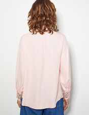 Ann Pussybow Embellished Blouse , Pink (PINK), large