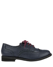 Preppy Brogue Shoes, Blue (NAVY), large