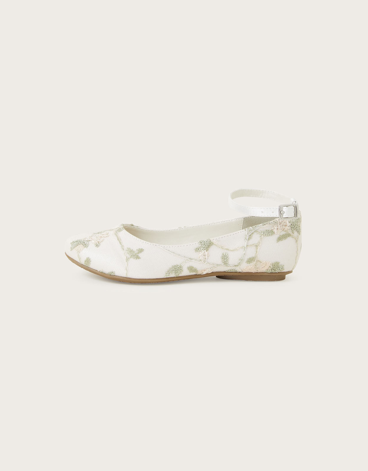 Tabitha Flower Embroidered Ballerina Flat Multi