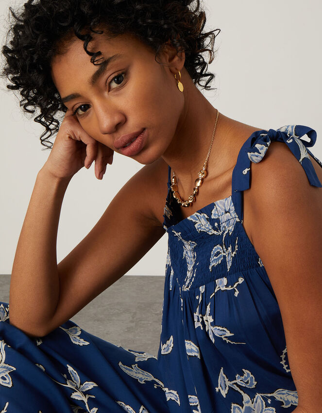 Kai Print Jumpsuit, Blue (COBALT), large