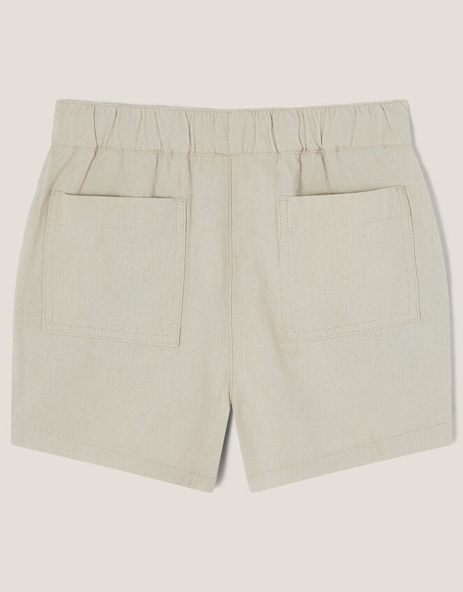 Plain Drawstring Shorts, Natural (STONE), large