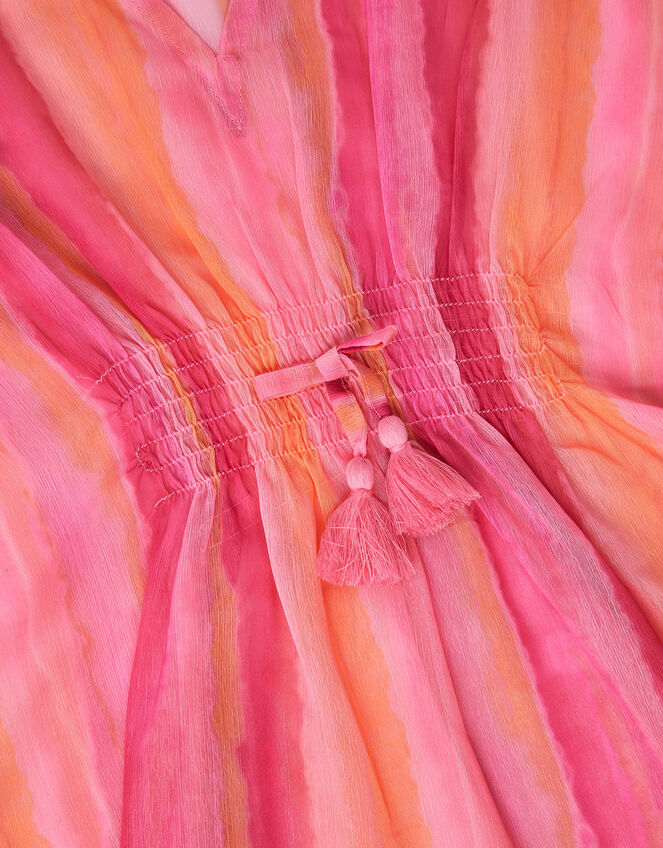 Stripe Tie-Dye Kaftan, Pink (PINK), large