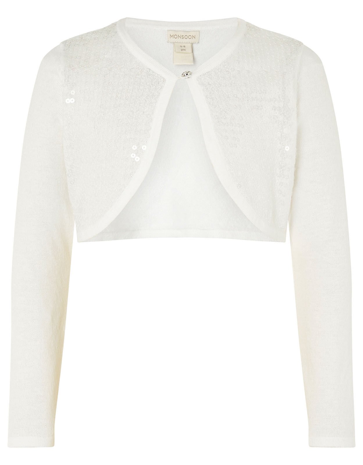 childrens white cardigan