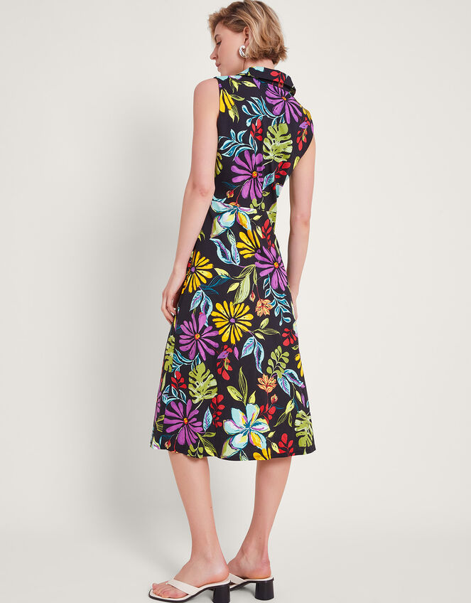 Sandie Shirt Dress, Black (BLACK), large