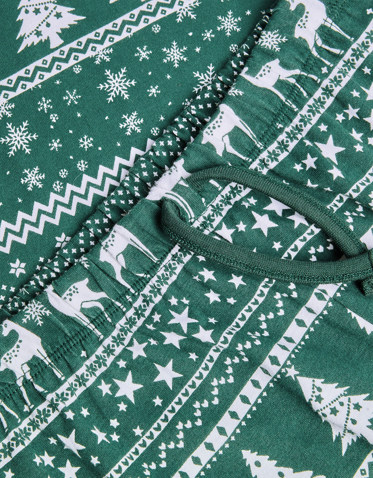Green fair isle pajamas discount