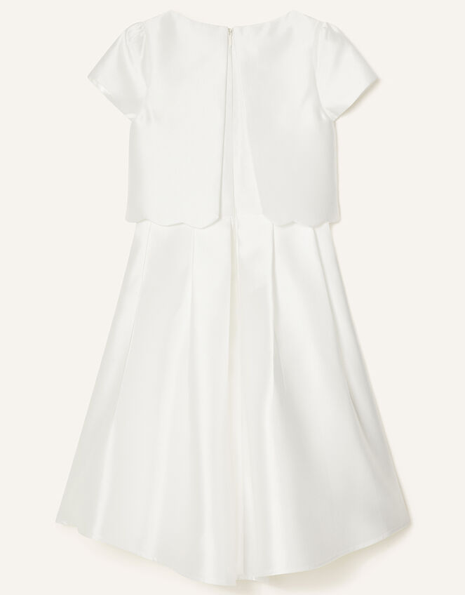 Duchess Twill Bridesmaid Dress, Ivory (IVORY), large