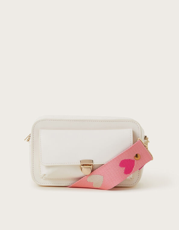 Reversible Print Webbing Strap Bag, , large