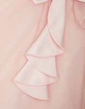 Baby Winnie Satin Bow Party Dress, Pink (PINK), large
