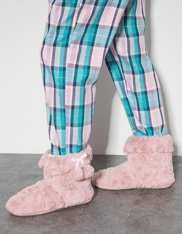 Bree Faux Fur Slipper Boots, Pink (PINK), large