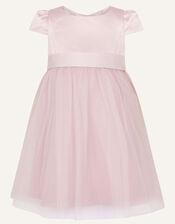 Baby Tulle Skirt Bridesmaid Dress, Pink (PINK), large
