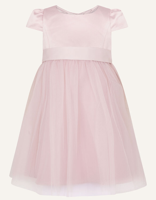 Baby Tulle Skirt Bridesmaid Dress, Pink (PINK), large