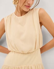 Georgia Drop Hem Maxi Dress, Yellow (YELLOW), large