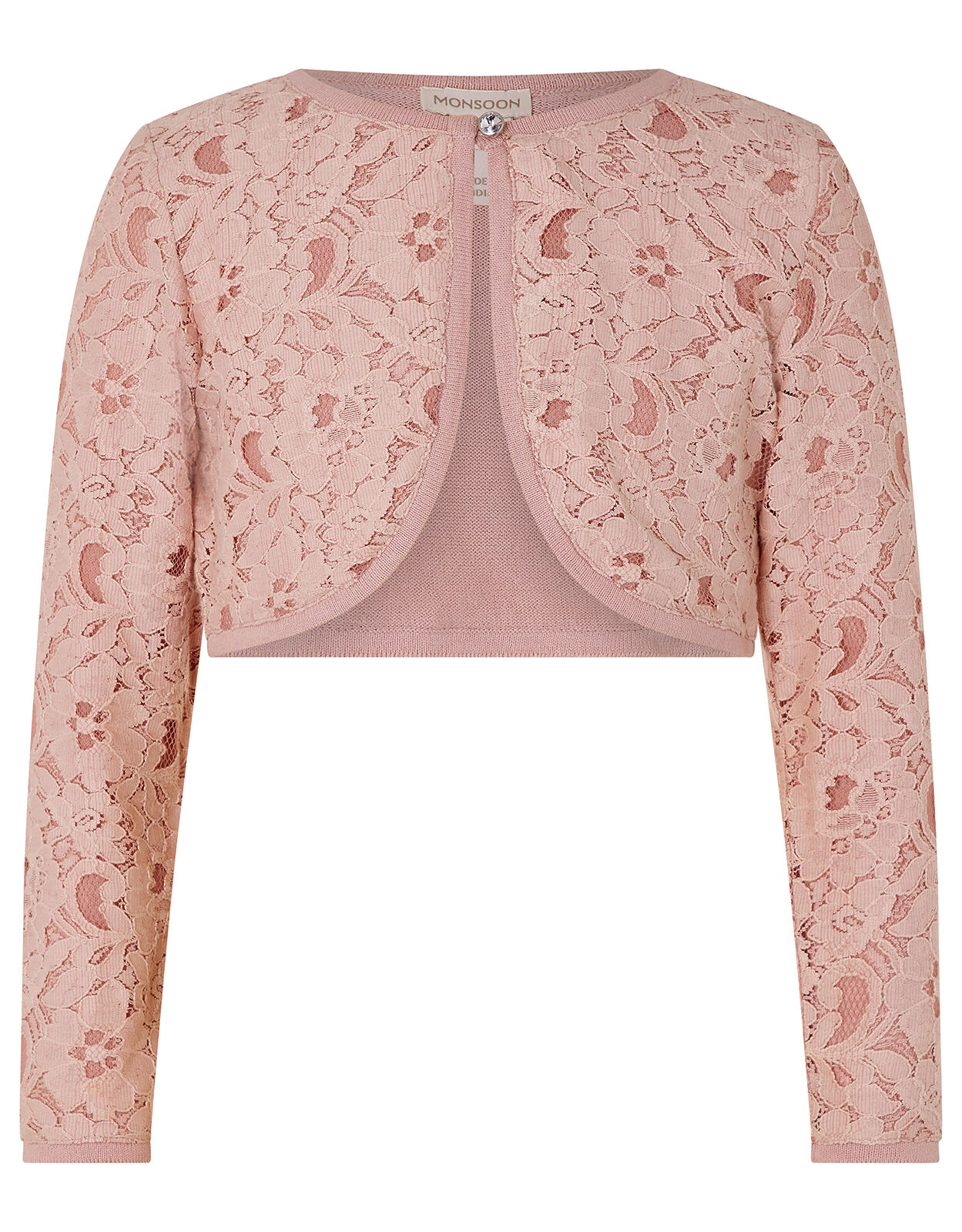 Pink lace cardigan hot sale