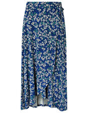 Darella Ditsy Floral Maxi Skirt, Blue (BLUE), large