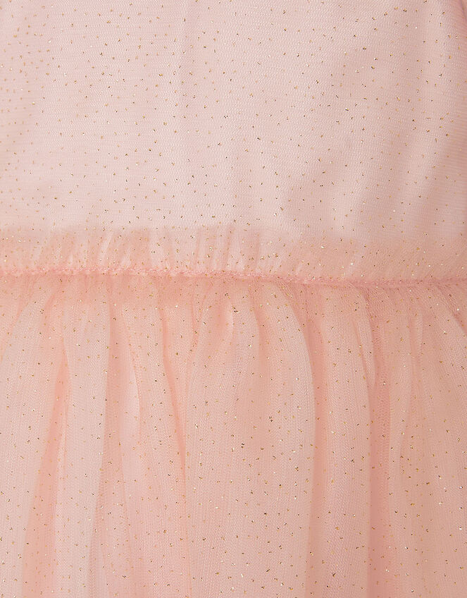 Baby 3D Glitter Rose Dress, Pink (PINK), large
