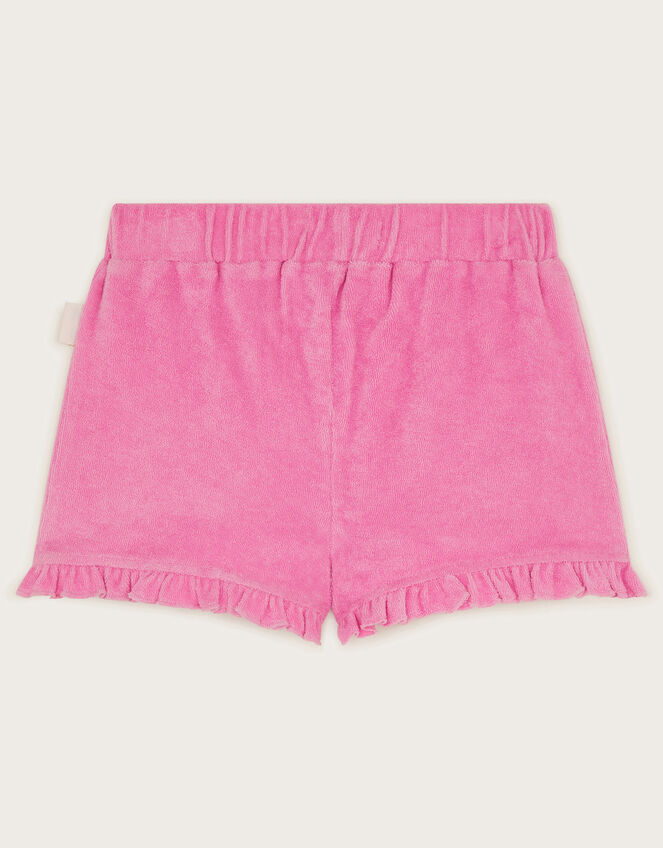 Crochet Towelling Shorts, Pink (PINK), large