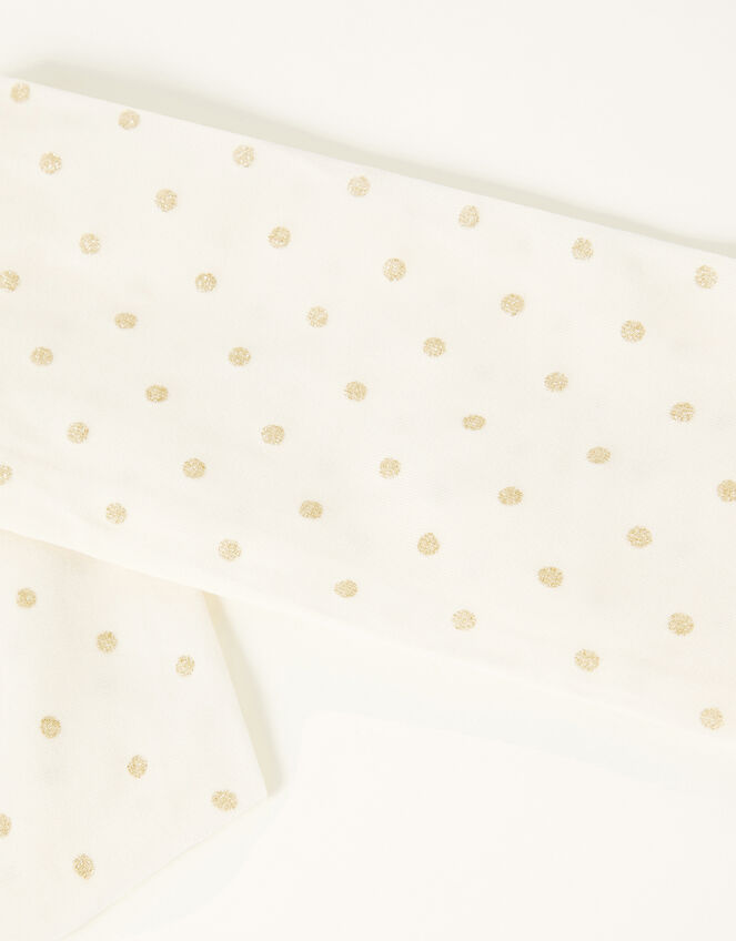 Glitter Spot Tights, Gold (GOLD), large