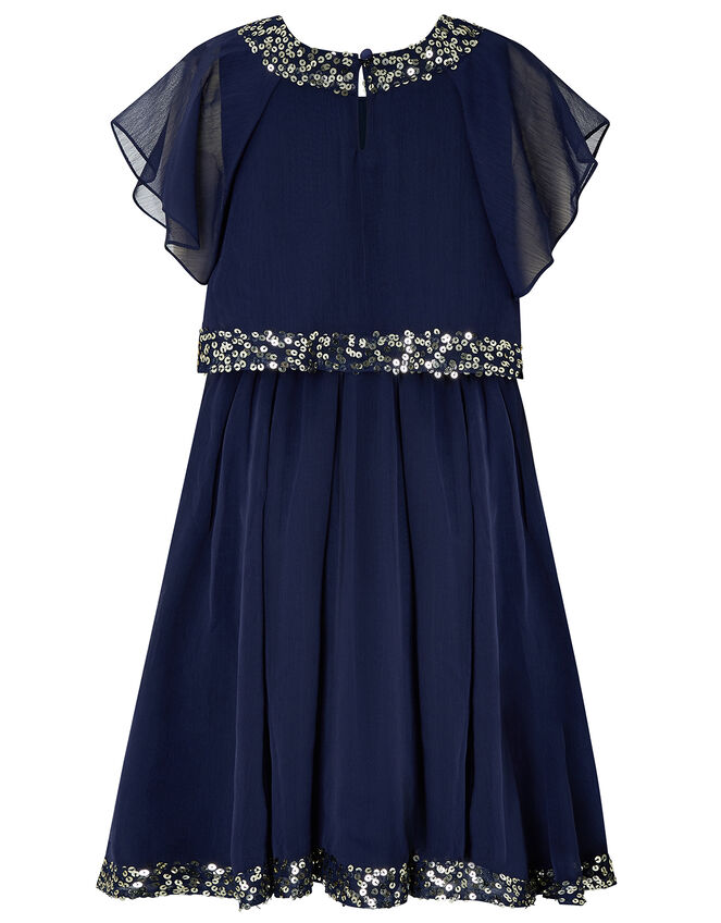 Meghan Sequin Party Dress, Blue (NAVY), large