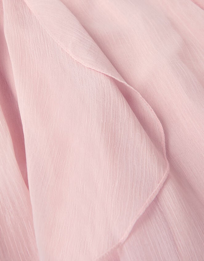 Joy Waterfall Ruffle Chiffon Maxi Dress, Pink (PINK), large