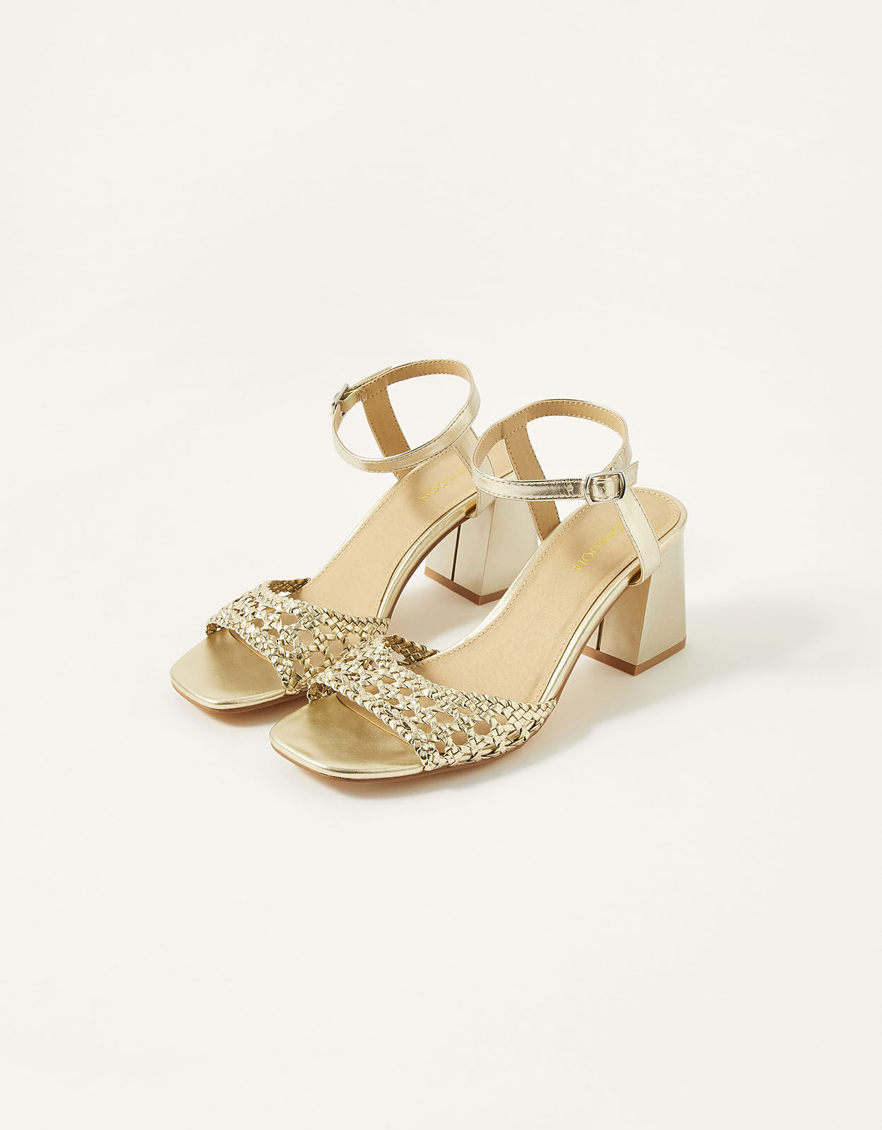 Gold heel sales shoes uk