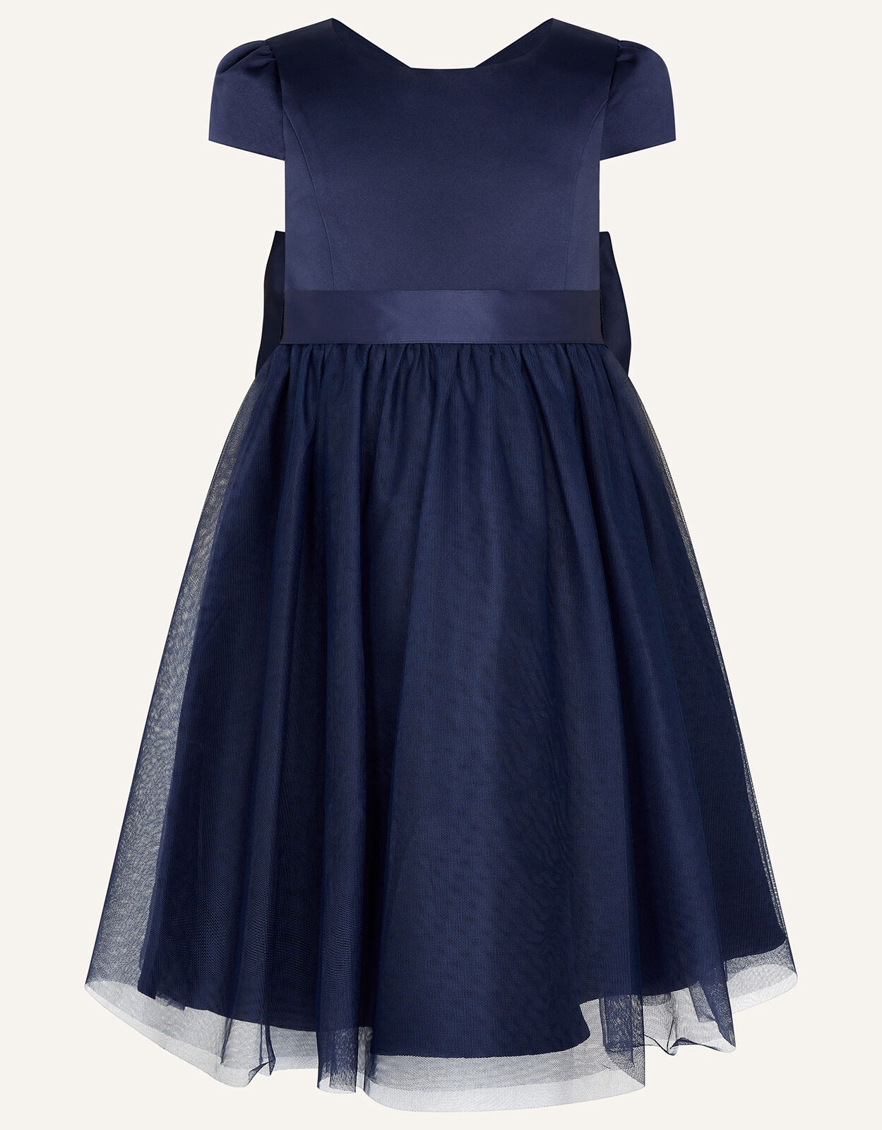 Bow Tulle Bridesmaid Dress Blue Girls Dresses Monsoon UK