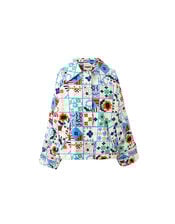 FRNCH Zizania Tile Print Jacket, Multi (MULTI), large