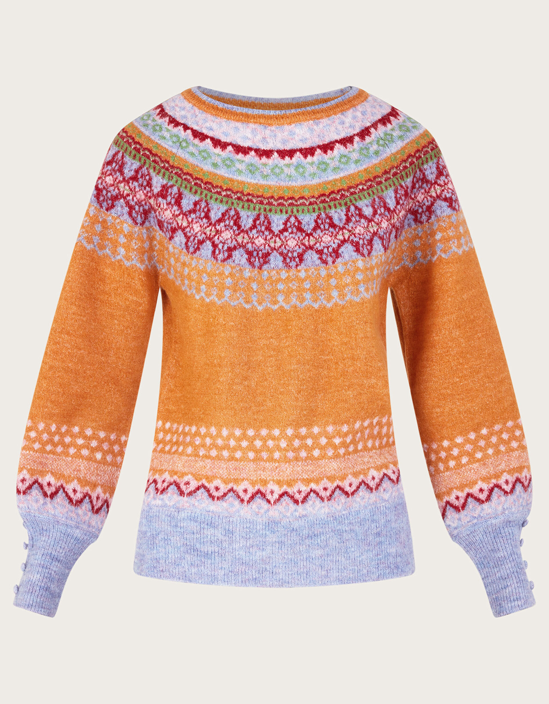 Fair Isle Jumper Orange