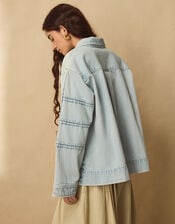 East Selma Embroidered Denim Jacket, Blue (LIGHT BLUE), large