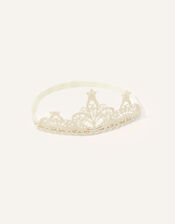 Baby Shimmer Lacey Tiara Bando, , large