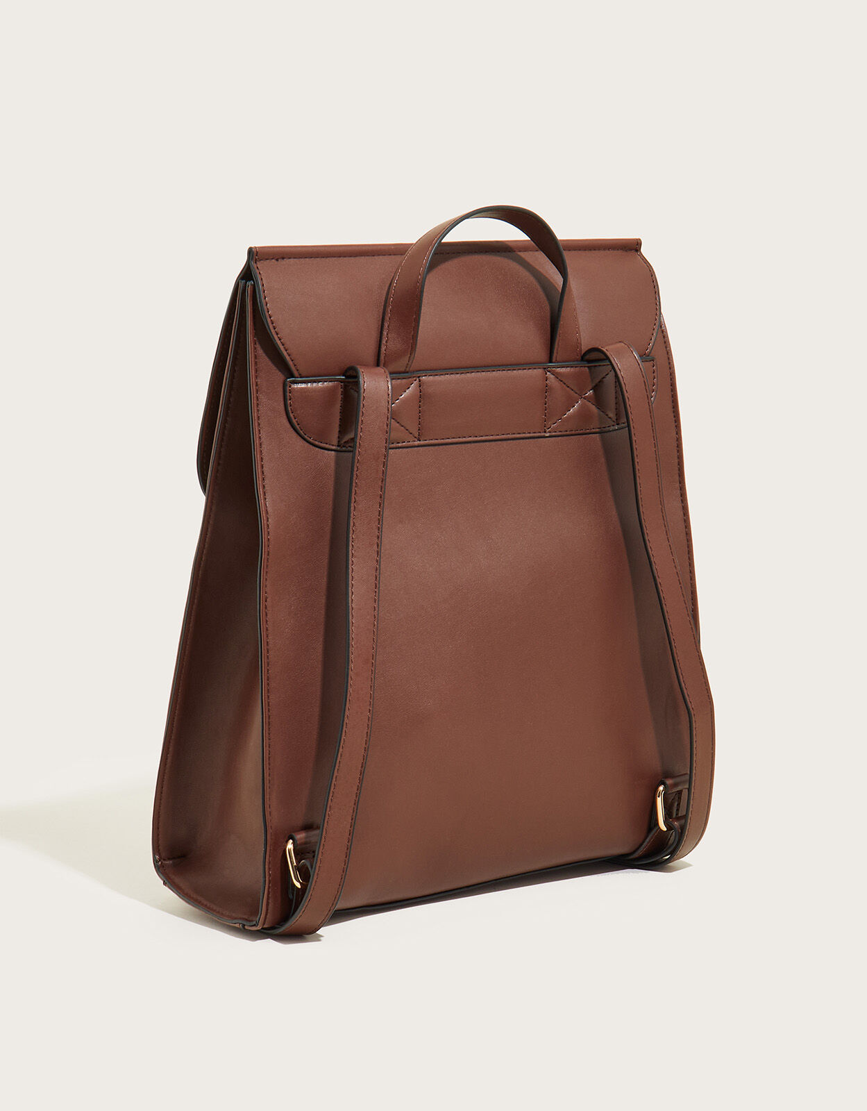 Structured leather backpack outlet