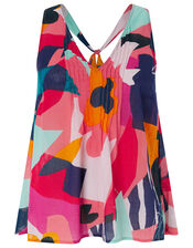 Iona Printed Cami Top in Organic Cotton, Multi (MULTI), large
