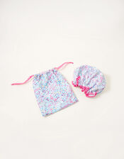 Polly Paisley Shower Cap and Wash Bag, , large